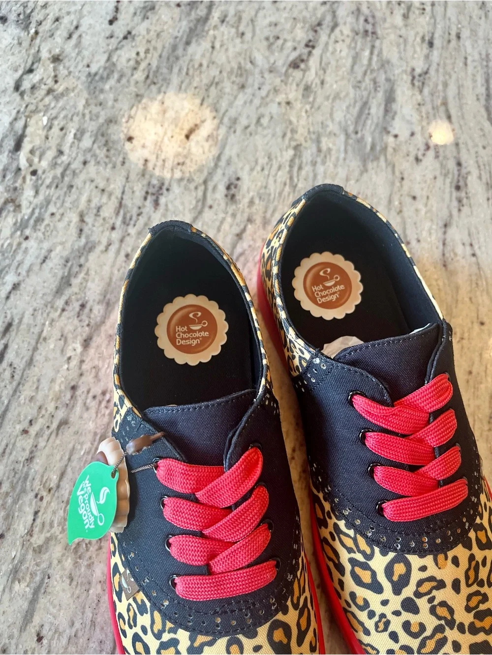 Brand new in box Hot chocolate design leopard print sneakers - Picture 5 of 10